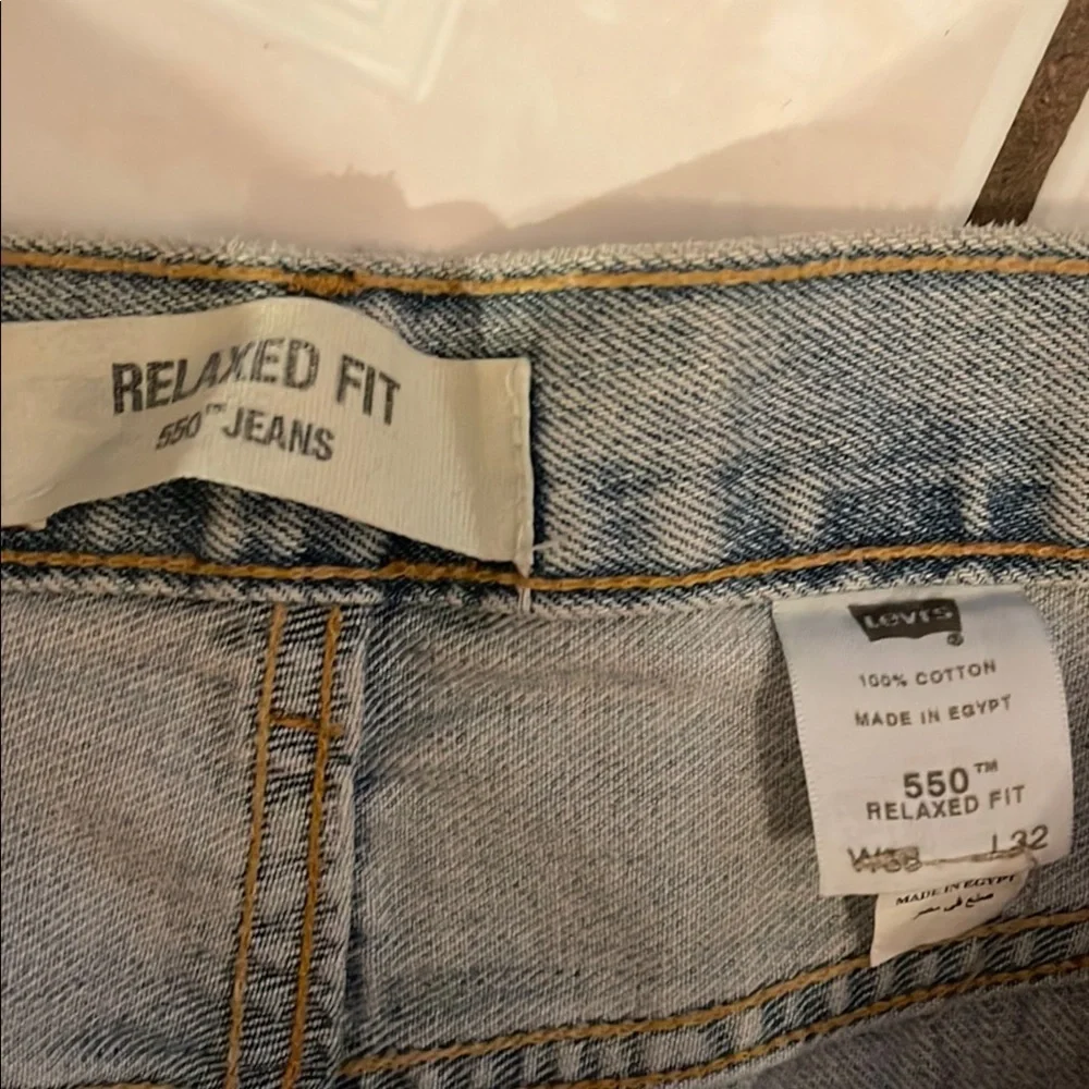 Levi’s 550 Light Blue Straight Leg Jeans Size W36 L32